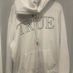 True Religion Classic White Zip-Up